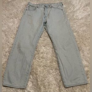 Levi Strauss 501 Button Fly Men's Light Wash Denim Blue Jeans Size 32x29 EUC